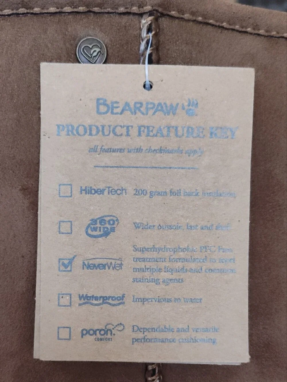 BearPaw Vegan Tall Winter Boots in Chestnut Brown Size 10